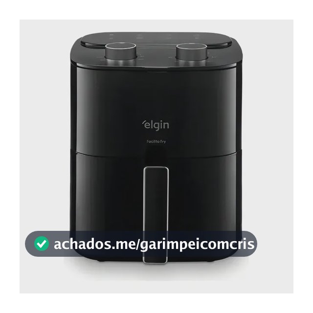 Fritadeira Elétrica Air Fry Elgin 3,5 Preto Somente 127v Preto 127v