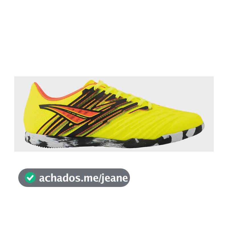 Chuteira De Futsal Masculina Furia Y-4 Penalty Amarelo-coral-preto 42 Br