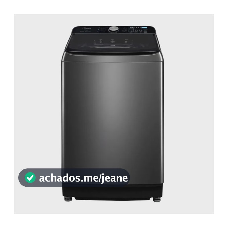 Máquina de Lavar Midea 16,5Kg MA512W165/GK-04 Wave Impeller Função Turbo Titanium