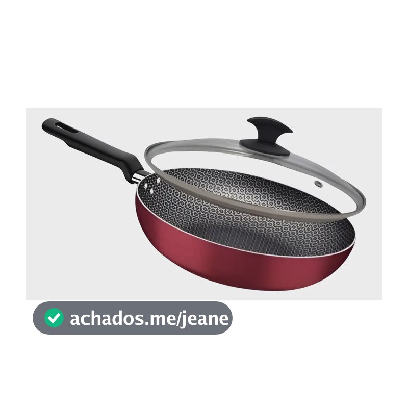 Frigideira Grande Tramontina Wok 28cm Teflon Com Tampa