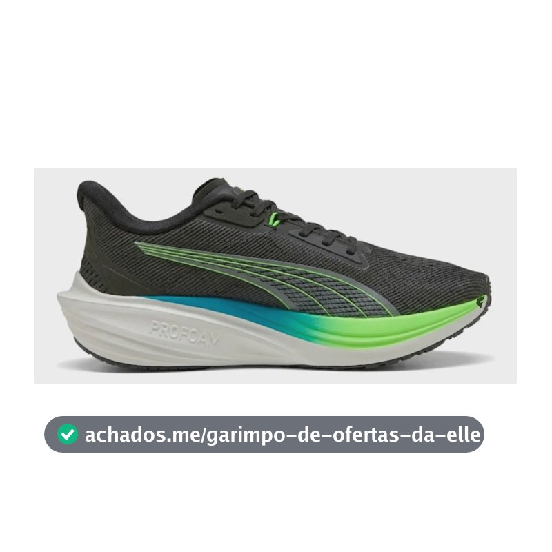 Tênis Puma Darter Pro Masculino Corrida Preto Azul E Verde Liso 41