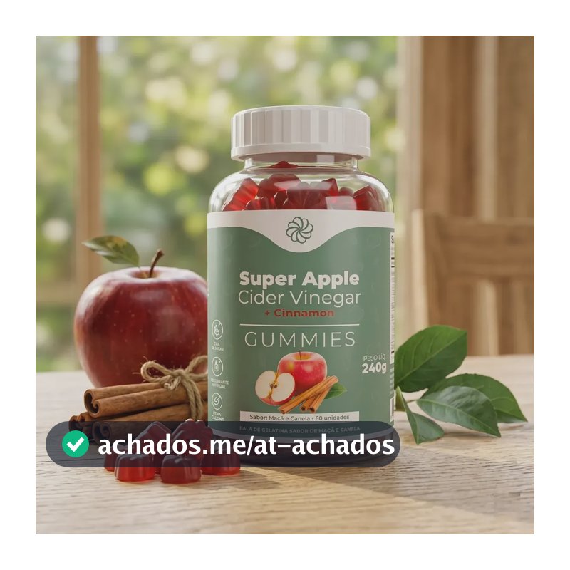 Gummy Vinagre De Maça Com Canela Nutrir Célula Goma Vinagre Maca canela