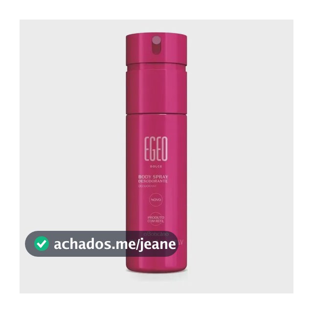 Egeo deo Dolce Body Spray, 100ml - O Boticário