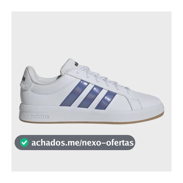 Tênis Feminino Grand Court Base 3.0 adidas Branco Liso 39 Br