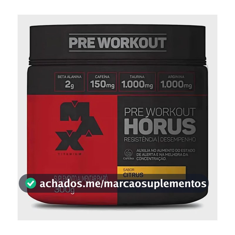 Suplemento em Pó Horus Max Titanium 300 G Citrus