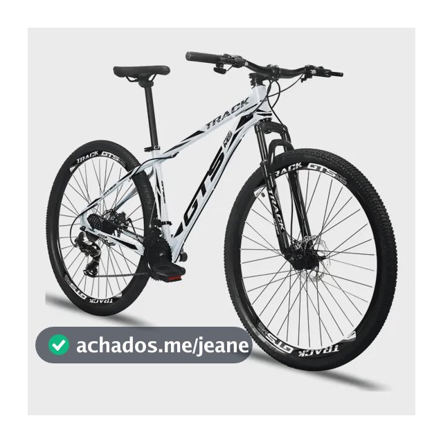 Bicicleta Aro 29 Gts Pro M5 Track 24 Marchas Freios A Disco Cor Branco Tamanho Do Quadro 17