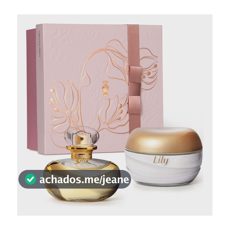 Presente Lily - Eau De Parfum 30ml + Creme Acetinado 250g- O Boticário