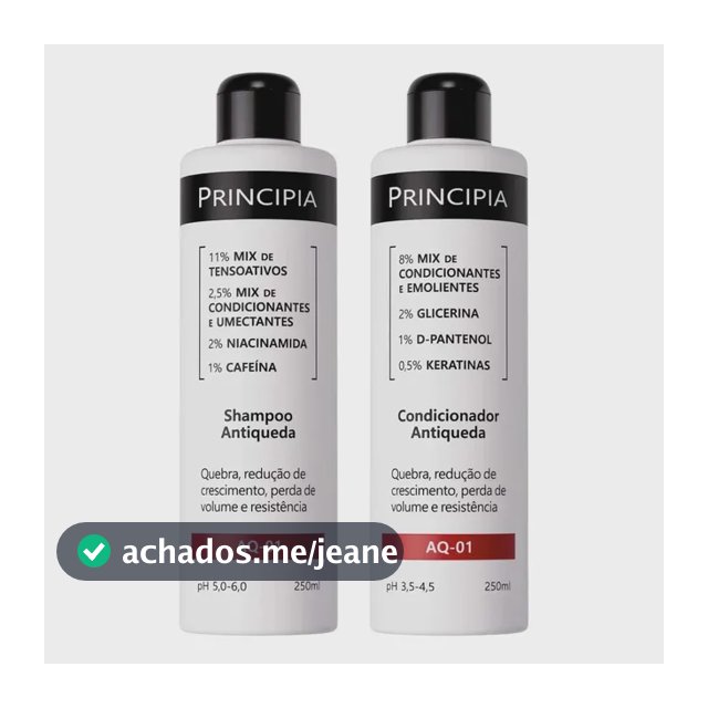 Principia Kit Shampoo E Condicionador Antiqueda Aq-01