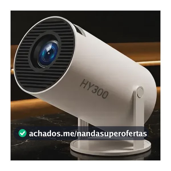 Projetor Portátil 4k Hd Android 11.0 Smart Wifi 5g Bluetooth Branco Hy300 127/220v