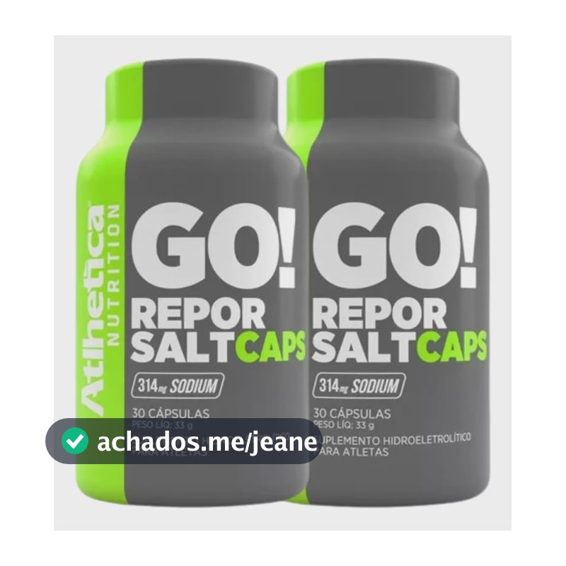 Kit 2 Repor Salt 30 Capsulas Atlhetica Nutrition  Kit 2 Repor Salt 30 Capsulas
