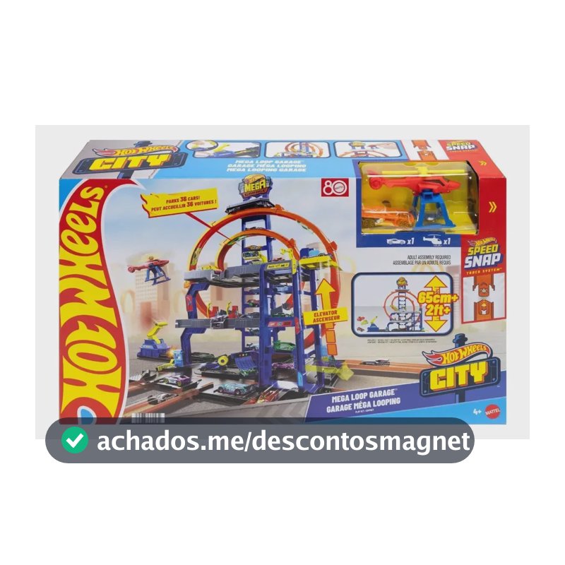 Hot Wheels Pista CITY Mega Garagem - Mattel JBM74
