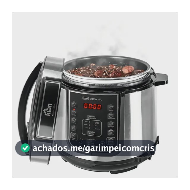 Panela De Pressão Elétrica 5 Litros Kian Ppe-101 Cor Inox