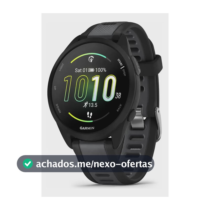 Garmin Forerunner 165 Basico Amoled 43 Mm Preto Correa Esportiva