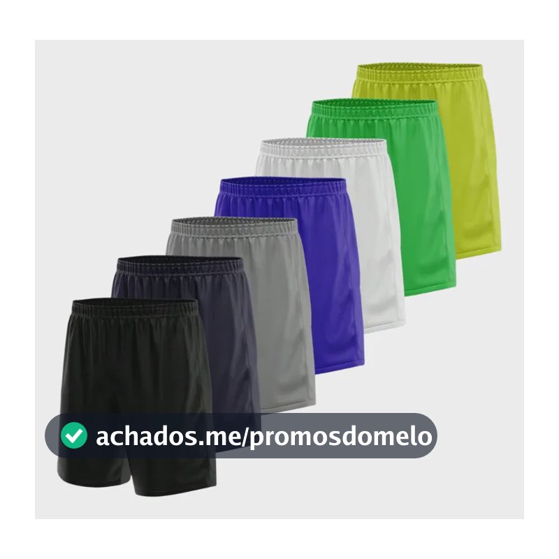 Kit 5 Bermudas Masculina Tipo Jogador Esporte Praia Treino Kit 5 Calção Masculino Sortido Gg