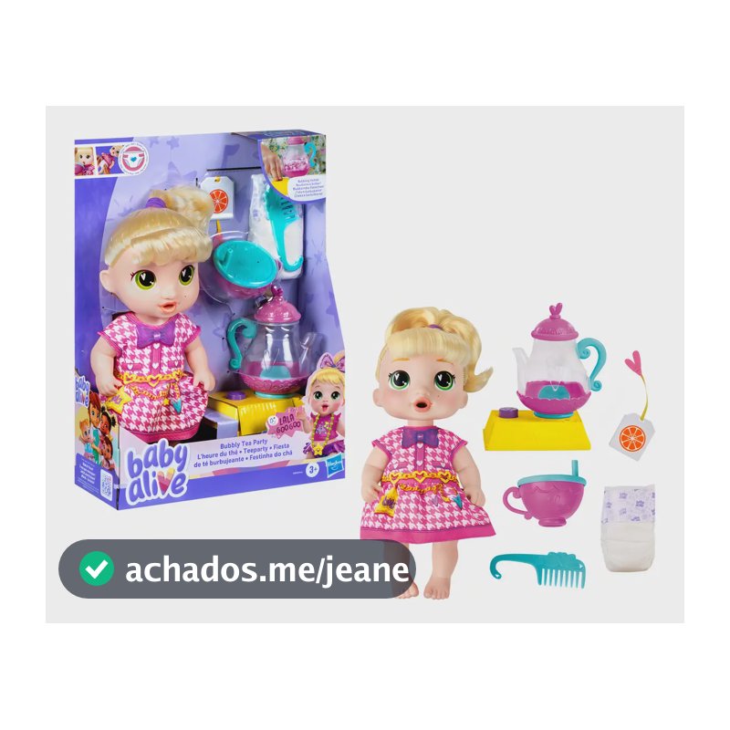 Boneca Baby Alive Festinha Do Chá Lalá Loira - Hasbro G0608