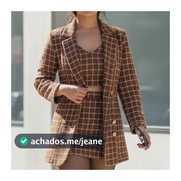Conjunto Feminino Chic Social Blazer + Top + Short Saia