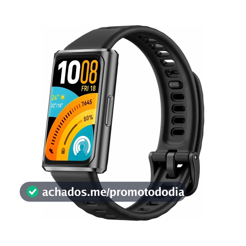 Smartwatch HUAWEI Band 11 Pro Posicionamento GNSS Autônomo Tela 162" AMOLED Bateria com Autonomia de Até 14 Dias Monitoramento Aprimorado do Sono Compatível com iOS e Android Preto