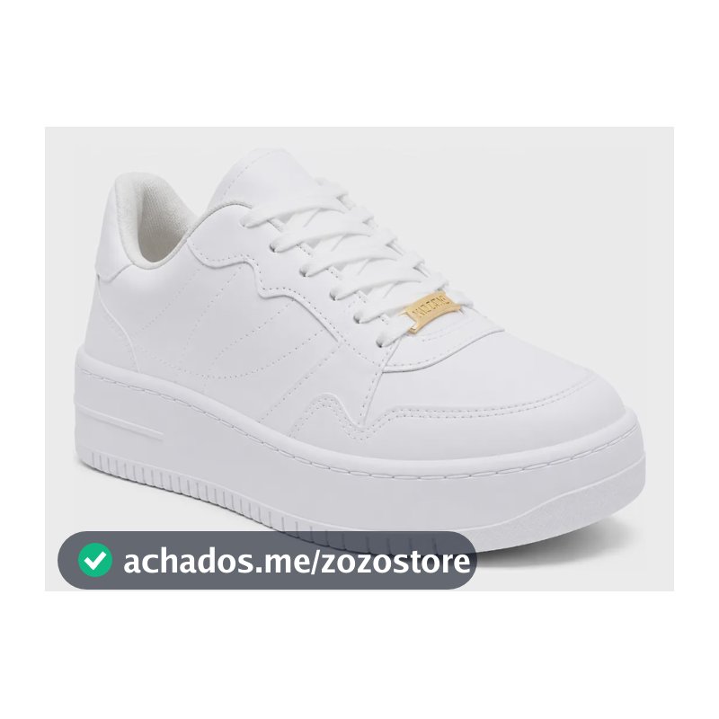 Tênis Vizzano Feminino Casual Ultra Confortável Original Branco 37 Br