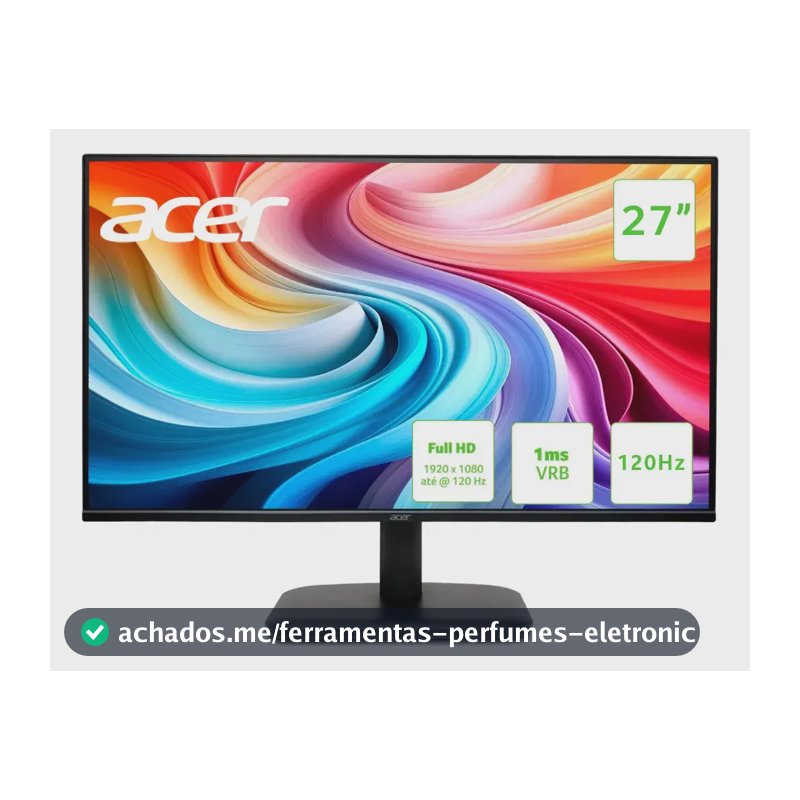 Monitor Gamer Acer EK271 GBI de 27" Full HD IPS 120Hz