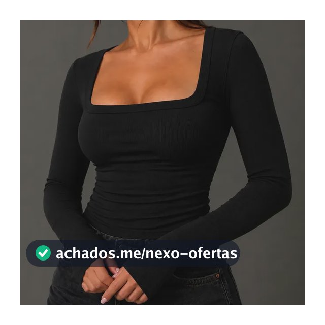 Blusa De Frio Segunda Pele Feminina Manga Longa Canelada