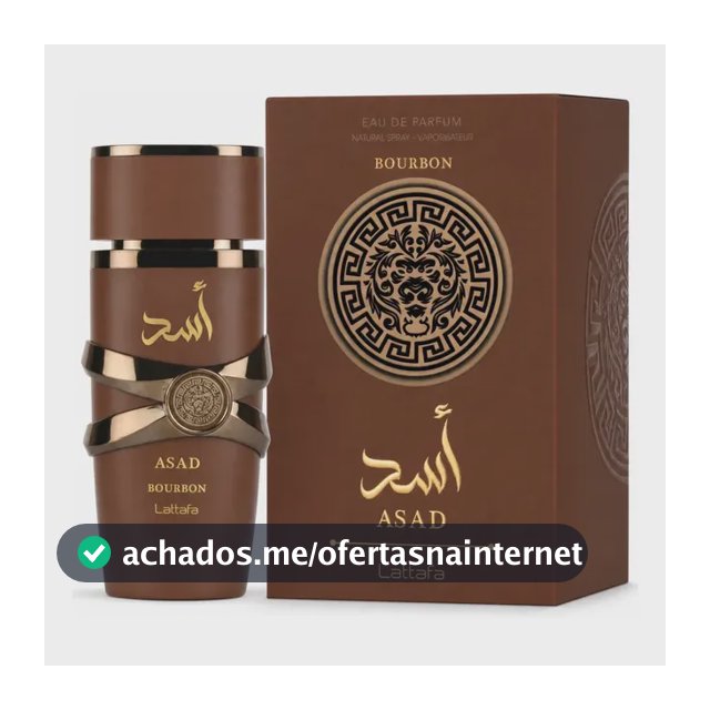 Perfume Arabe Asad Bourbon Lattafa 100ml Masculino