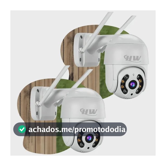 Kit 2 Câmeras Segurança Ip Interna Externa Wifi iCSee Infravermelho Prova D’Água - HW