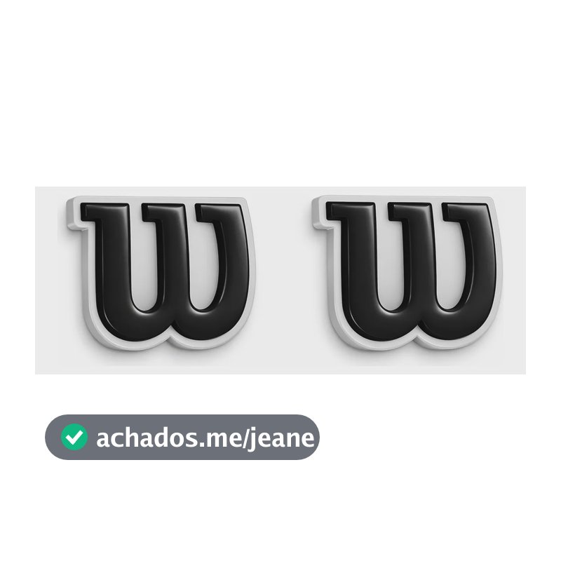 Kit 2 Antivibrador Raquete Tênis Wilson Dampener Amortecedor Preto