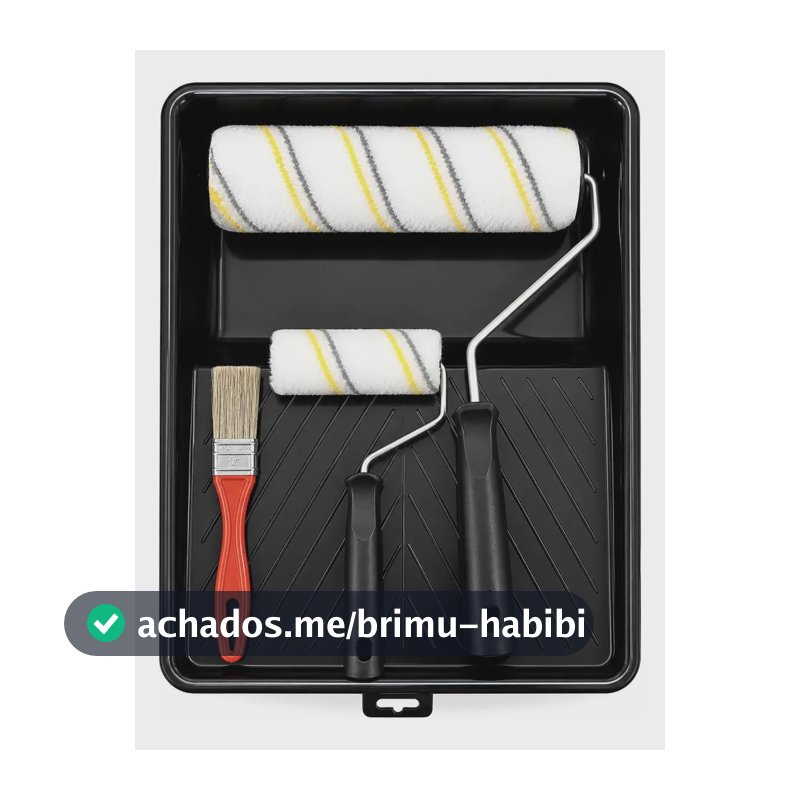 Kit De Pintura Anti- Gotas Rolos 23/9cm Lã Microfibra + 3pçs