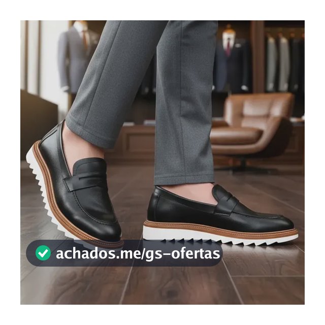Sapato Mocassim Loafer Gugi Tratorado Conforto Premium Leve