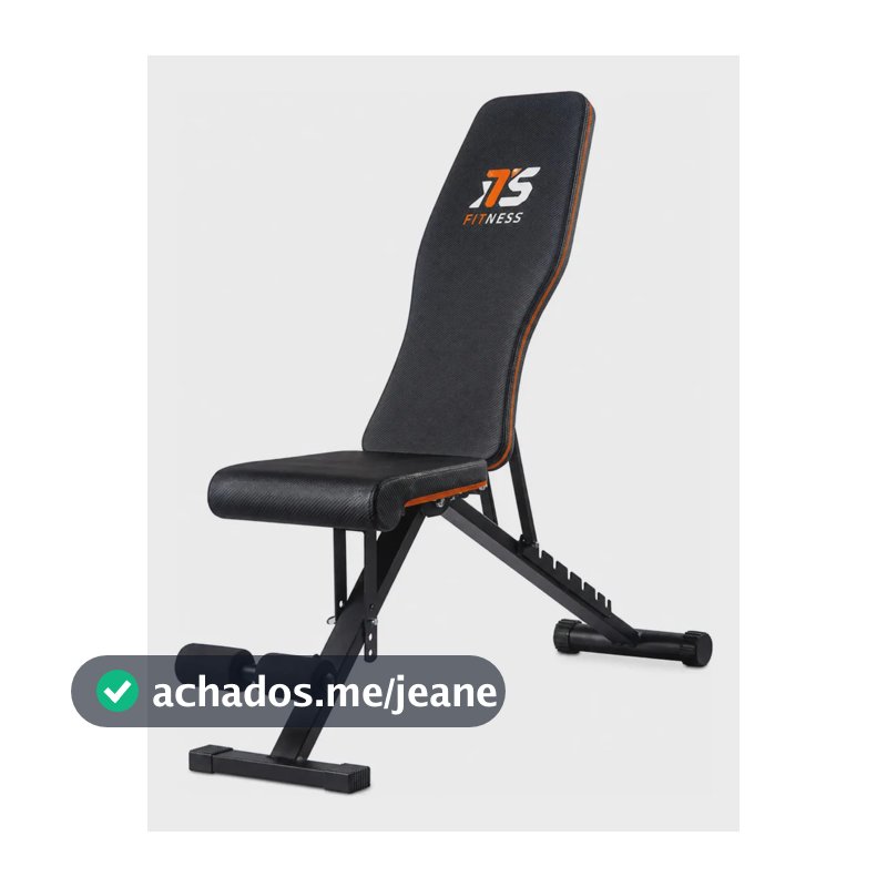 Banco Ajustável para Musculação ITS Fitness, Dobrável e com 7 Posições