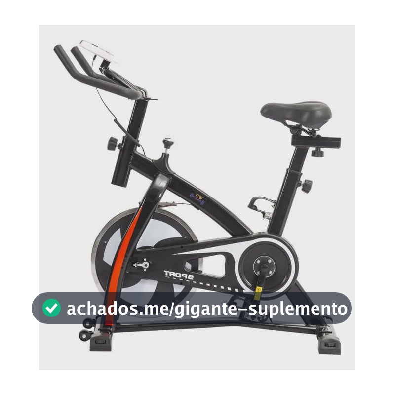 Bicicleta Spinning Wct Fitness 8kg Ergometrica Suporta 140kg Preto