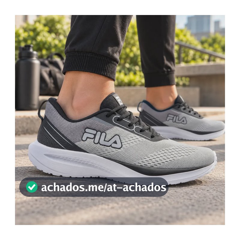 Tênis Fila Masculino Rise Up Esportivo Treino Original Cinza/grafite Liso 39 39