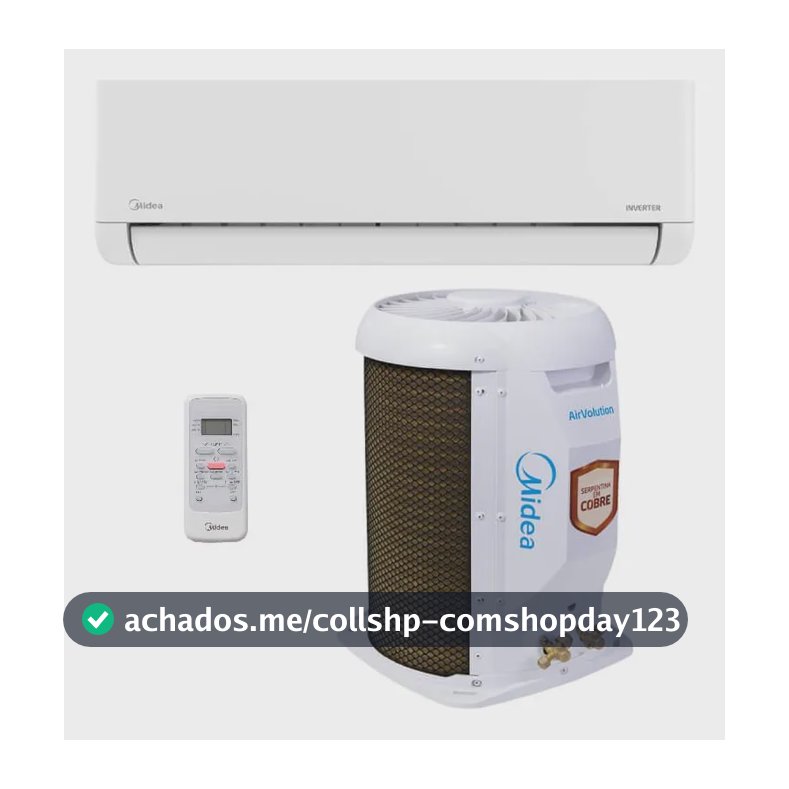 Ar Condicionado Split Hi Wall Inverter R-32 Airvolution Lite Midea 9.000 BTUs Frio Monofásico