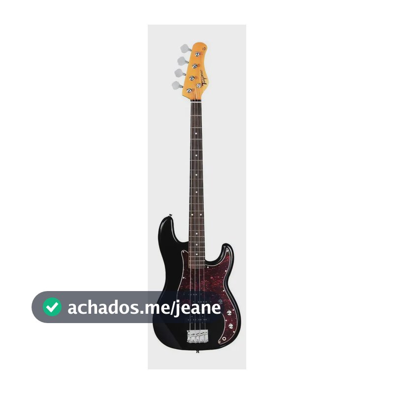 Contrabaixo Elétrico Tagima Woodstock TW65 Preto 4 Cordas Captadores PJ