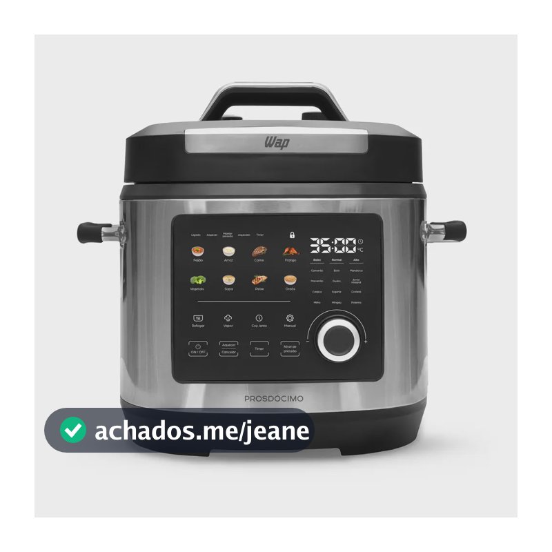 Panela de Pressão 6 Litros Painel Digital Touch WAP WPPE6 127V
