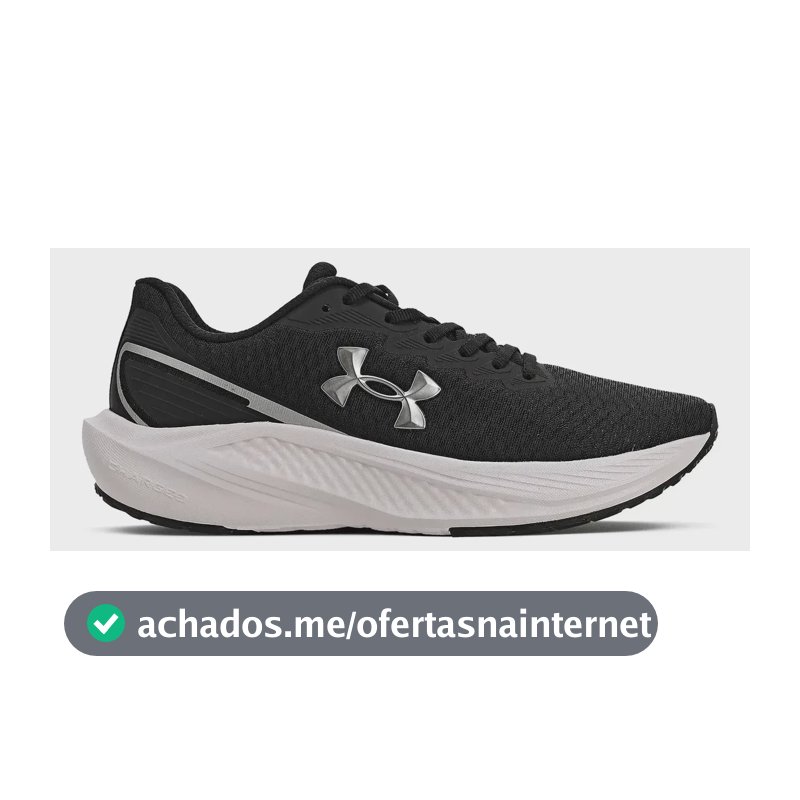 Tênis De Corrida Wing 2 Unissex Confortável - Under Armour Preto E Branco 34 Br