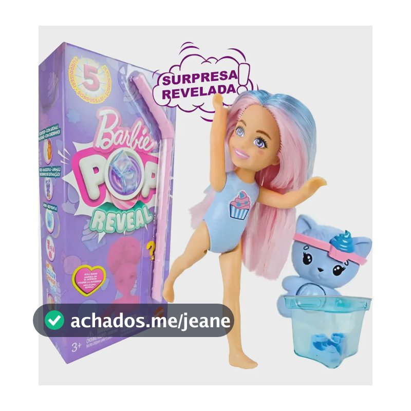 Barbie Mini Boneca Chelsea + Pet + Acessórios Reveal Mattel