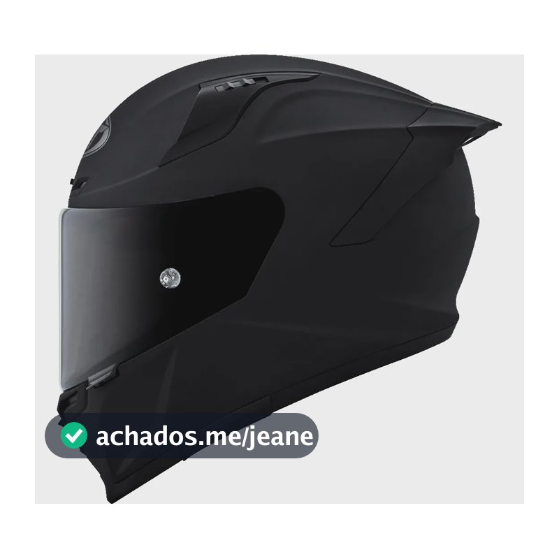 Capacete Kyt Striker Preto Fosco C/ Viseira Solar Tamanho Do Capacete 59/60