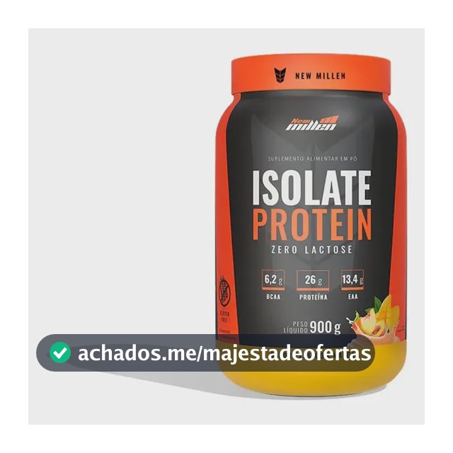 Proteína New Millen Premium Whey Isolado Isolate em pó sabor Peach/Mango x 900g