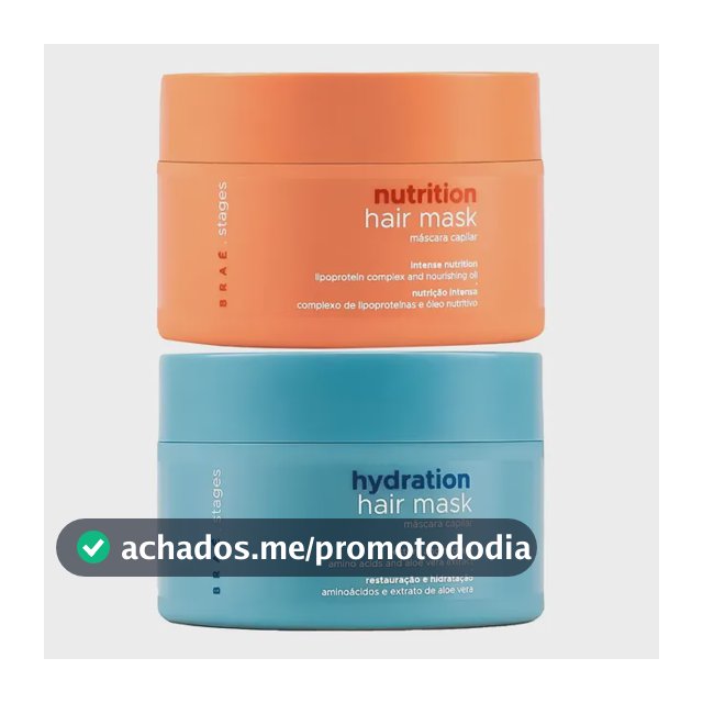 Máscaras De Tratamento Nutrição + Hidratação Stages - Braé