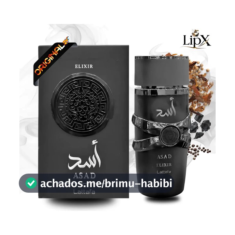 Perfume Asad Elixir 100ml Eau De Parfum Original Edp Lançamento 2026