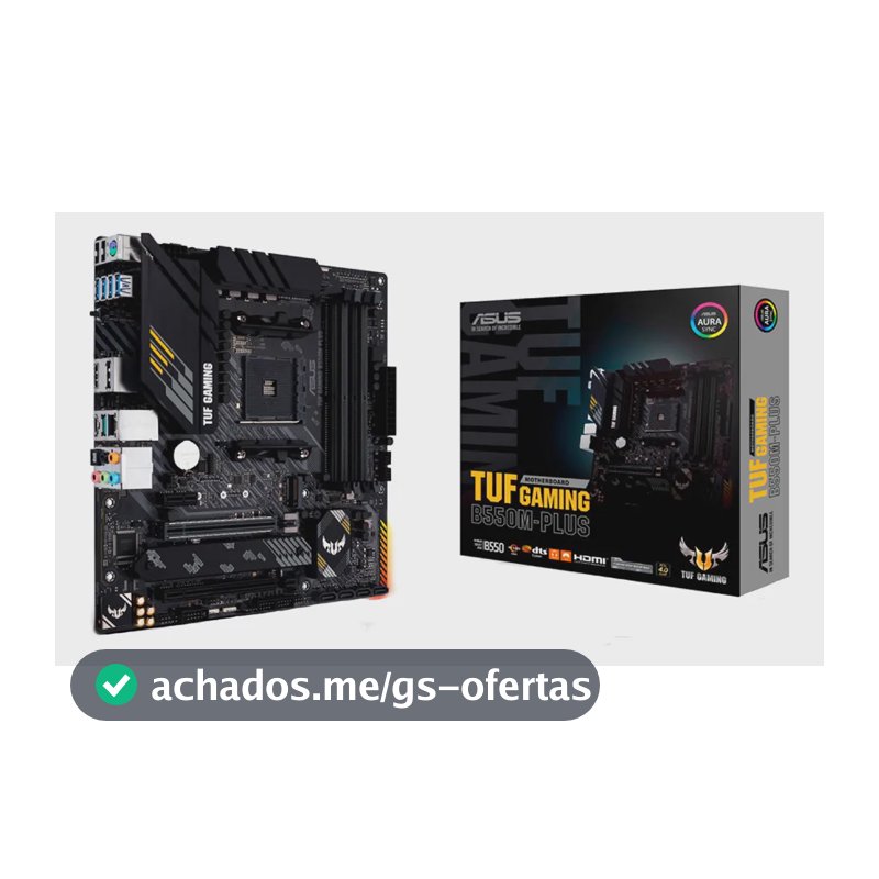 Placa Mãe Asus Tuf Gaming B550m-plus Ddr4 AMD Am4 mATX RGB