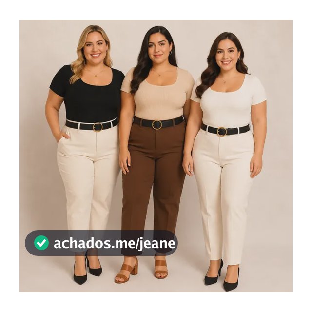 Kits 3 Blusas Canelada Plus Size Moda Grande Decote Quadrado
