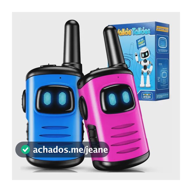 Walkie Talkie Infantil Rádio Comunicador Brinquedo Infantil Rosa + Azul