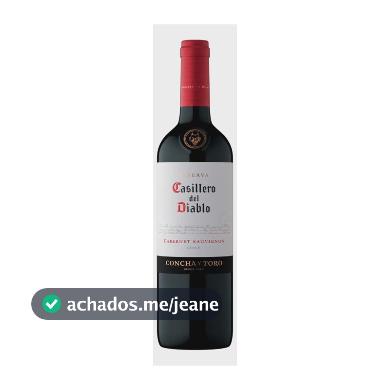 Vinho Chileno Tinto Seco Reserva Casillero del Diablo Cabernet Sauvignon 750ml