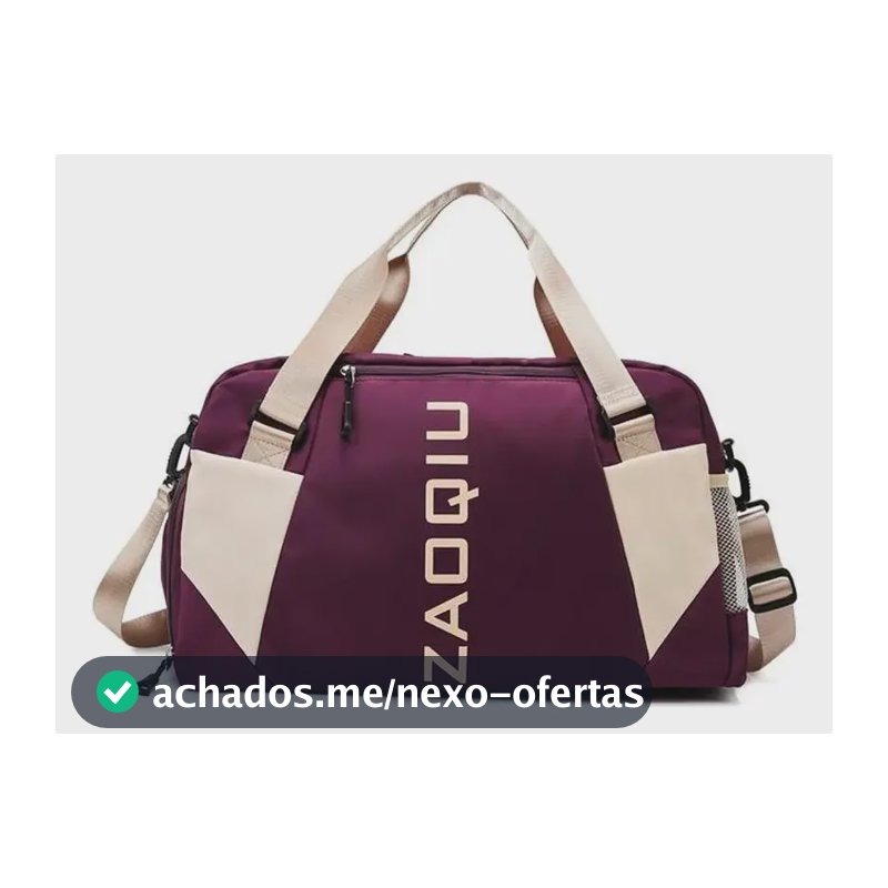 Bolsa Mala De Mão 10kg Feminina De Bordo Viagem Grande Cor Vinho