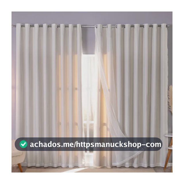 Cortina Blackout Com Voil 5m X 2,7m