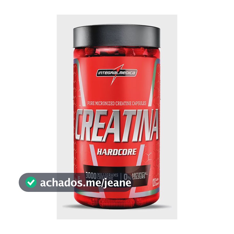 Creatina Hardcore 120 Cápsulas - Integralmedica Sem Sabor Sem Sabor