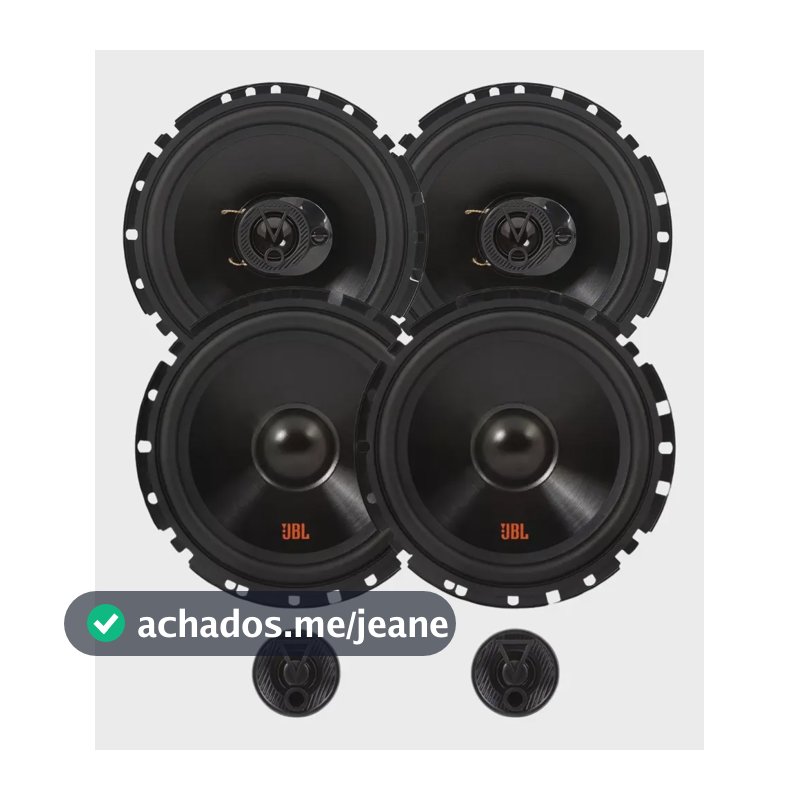 Kit 4 Alto-falantes JBL Flex 6" 110W RMS Triaxial e 2 Vias Para Auto