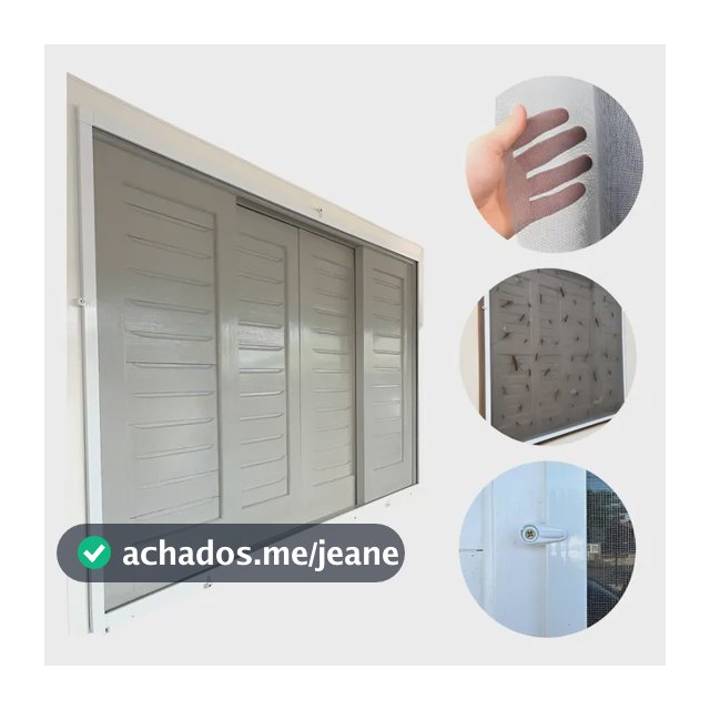 Tela Mosqueteira Kit Janela 100x120 Sob Medida Removível